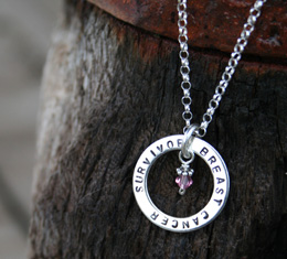 survivor affirmation necklace