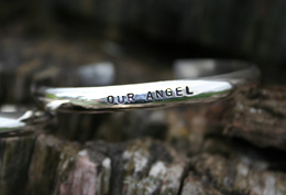 handstamped cuff bracelet