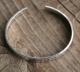 top view of baby cuff bracelet