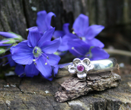 forget me not ring for loss and miscarriage