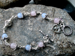 Tiny Footprints on a Mother's Heart Miscarriage and Infant Loss Memorial Bracelet