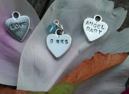 Tiny Footprints Miscarriage pendant personalization