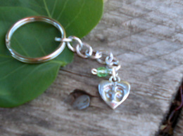 Footprint Charm Miscarriage and Baby Loss Memorial Keychain