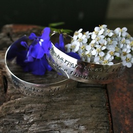 infant bracelet in sterling silver