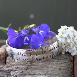sterling stamped baby bracelet